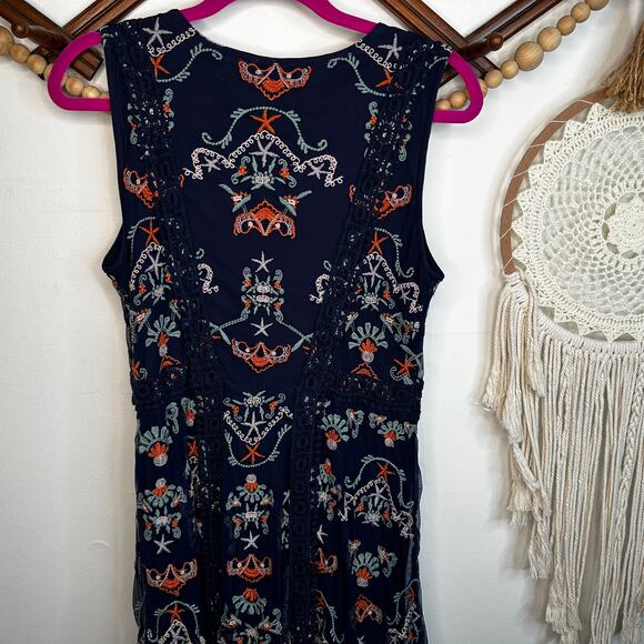 Sundance Roxanna Mesh Boho Pattern Dress - Picture 6 of 7
